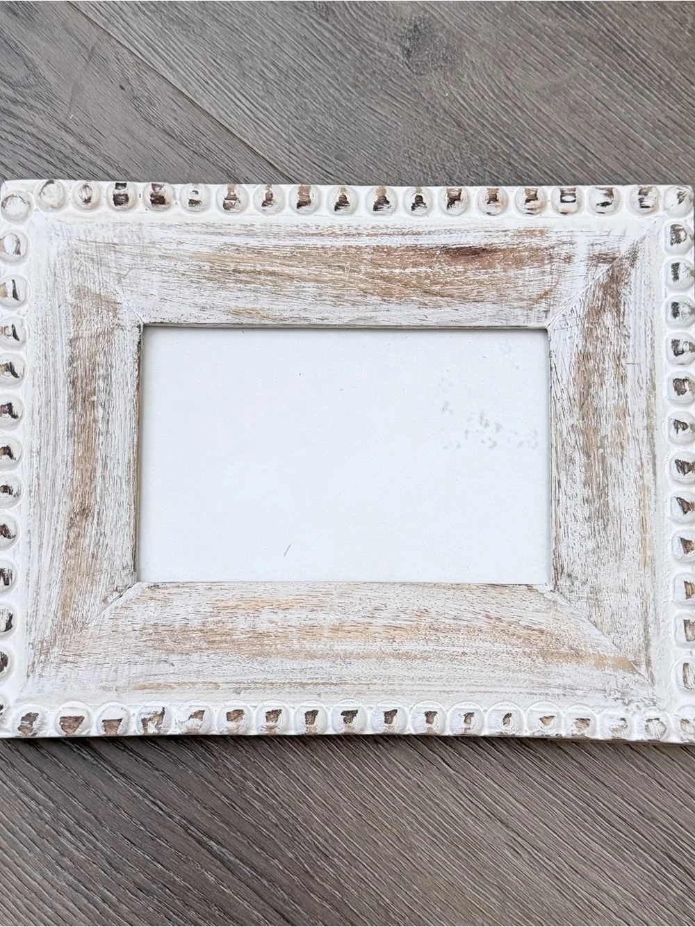 Rustic Whitewashed Photo Frame - 4”x6”
